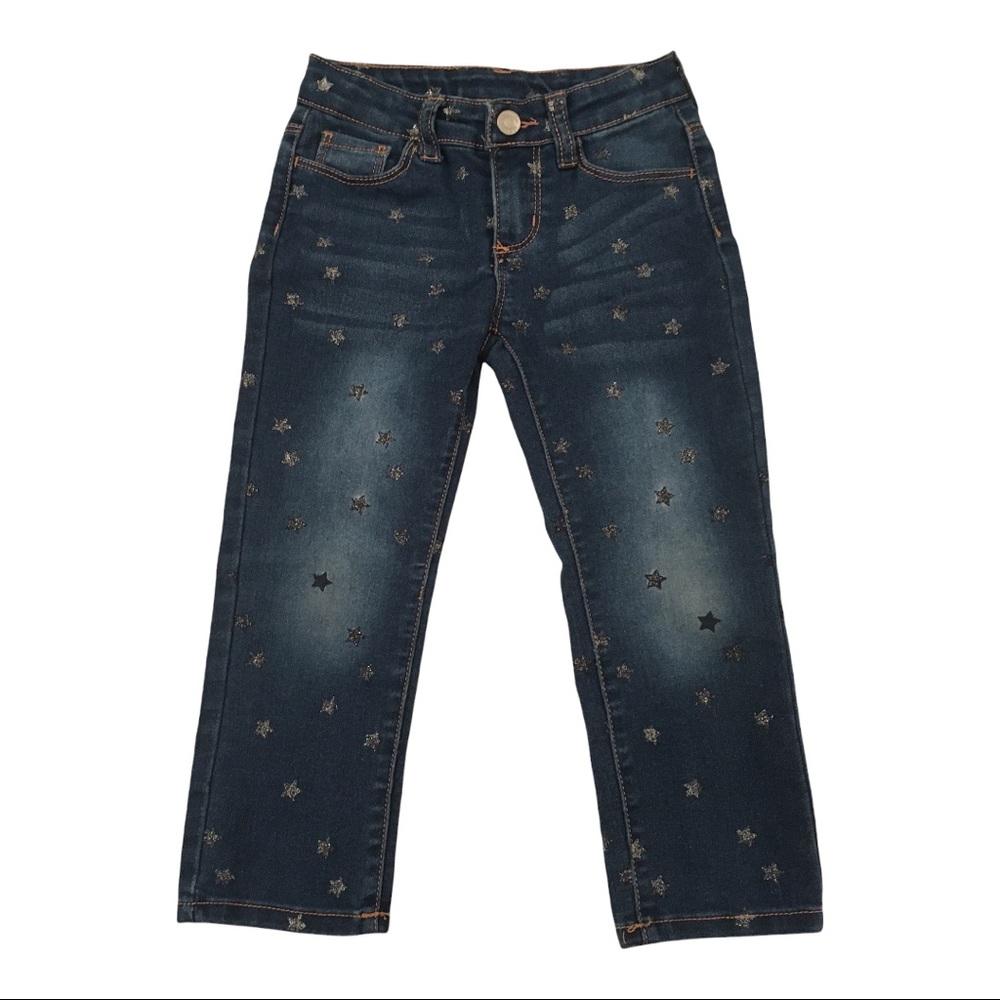 Okie Dokie Toddler Girl Jeans Glittery Stars